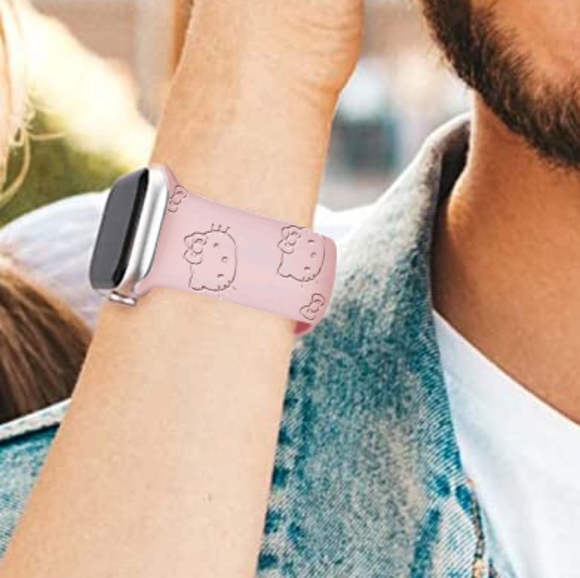 Brand new Apple watch band Hello Kitty Silicone smart watch bracelet - Picture 4 of 5